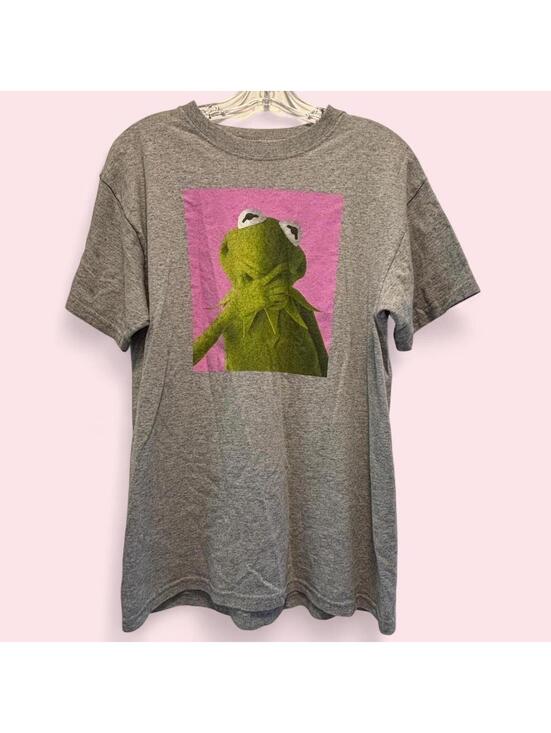 Disney Tops - Disney Muppets Kermit the Frog Graphic T Shirt Gray M